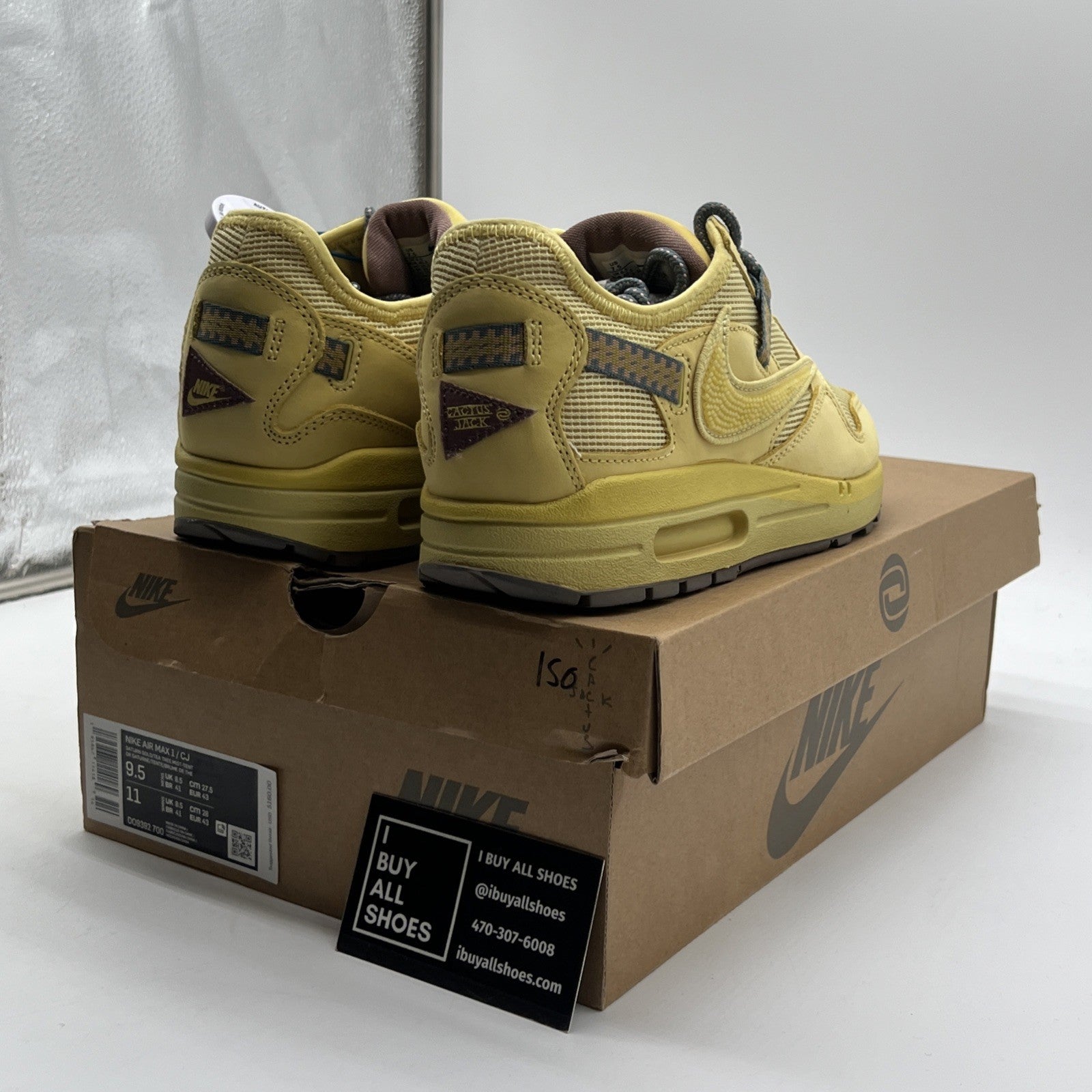 Size 9.5 - Nike Air Max 1 x Travis Scott Saturn Gold (DO9392-700)