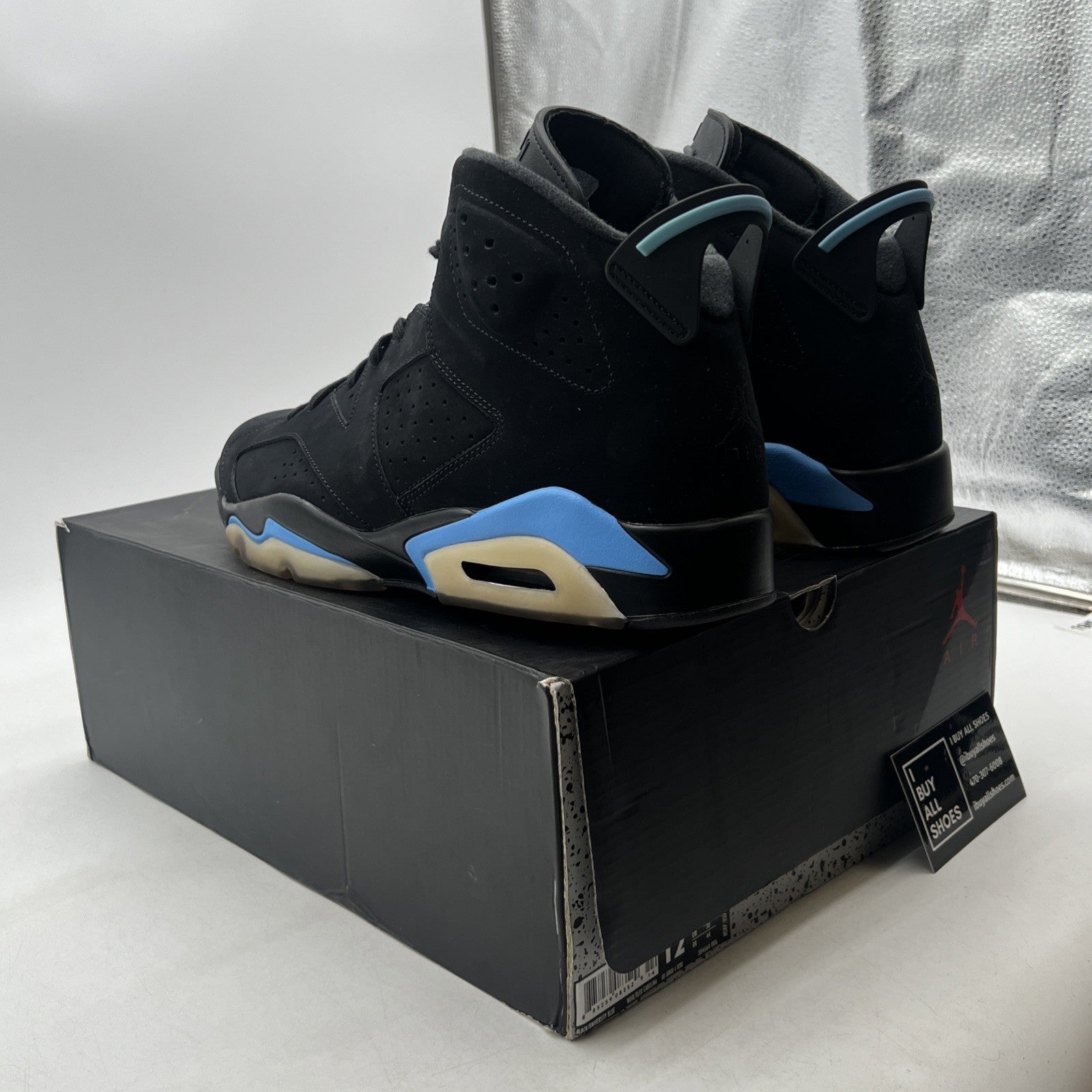 Size 12 - Air Jordan 6 Retro UNC (384664-006)
