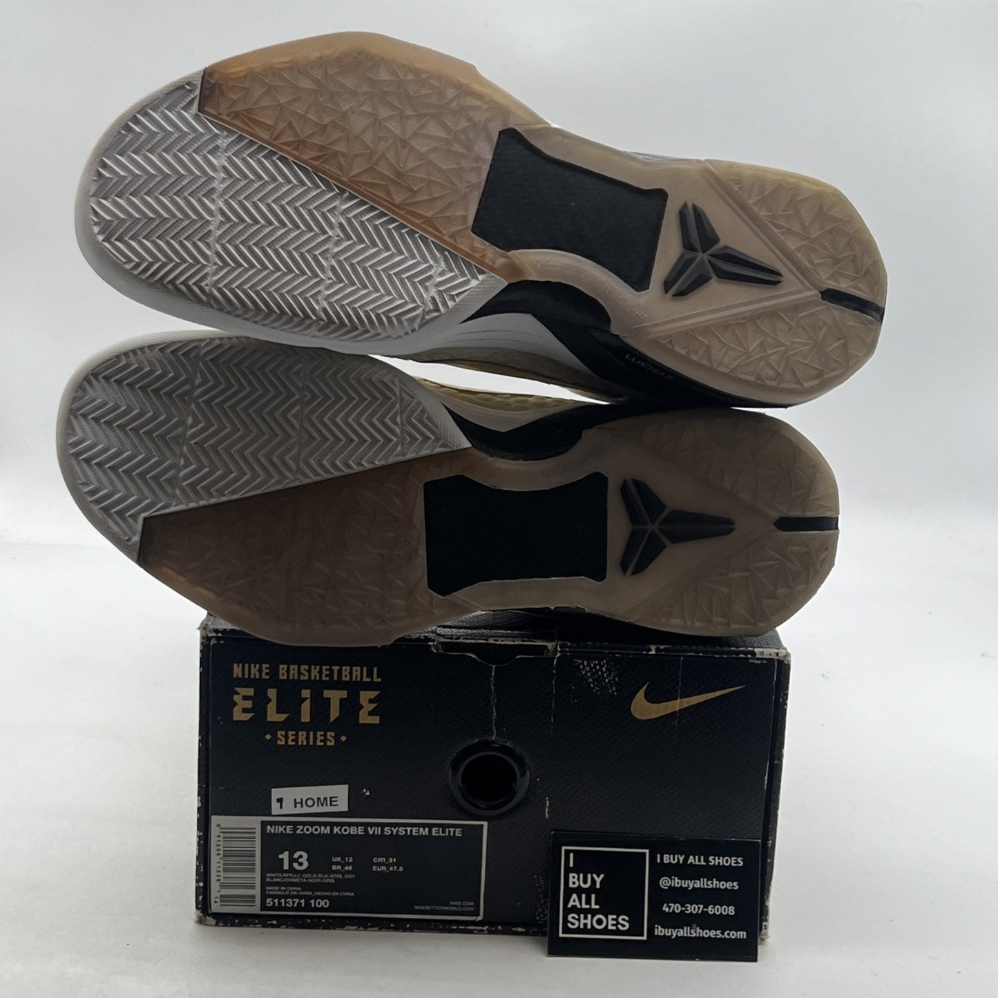 Size 13 - Nike Zoom Kobe 7 System Elite Home (511371-100)