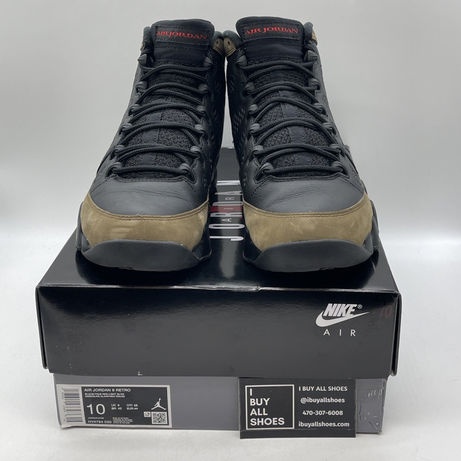 Size 10 - Air Jordan 9 Retro 2024 Olive (HV4794-030)