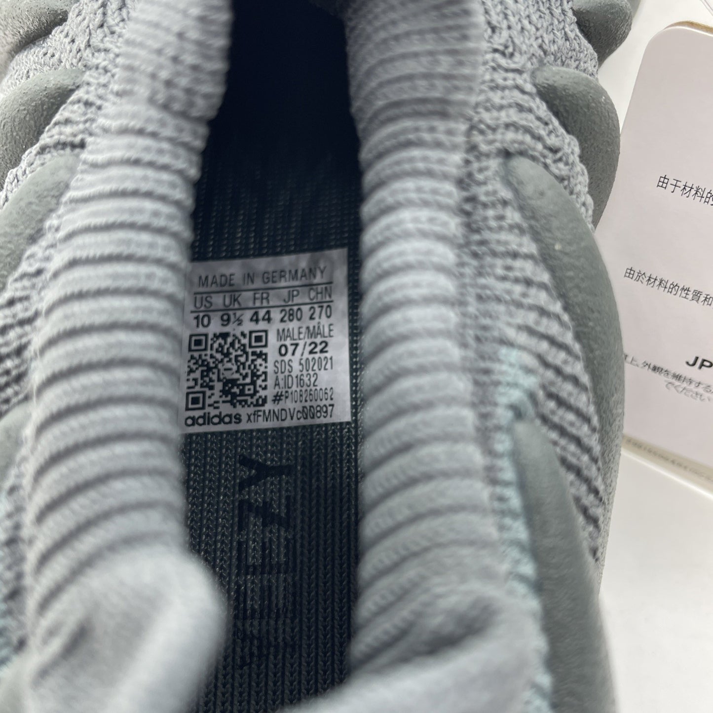 Size 10 - Adidas Yeezy 460 Stone Teal Grey Suede (ID1632)