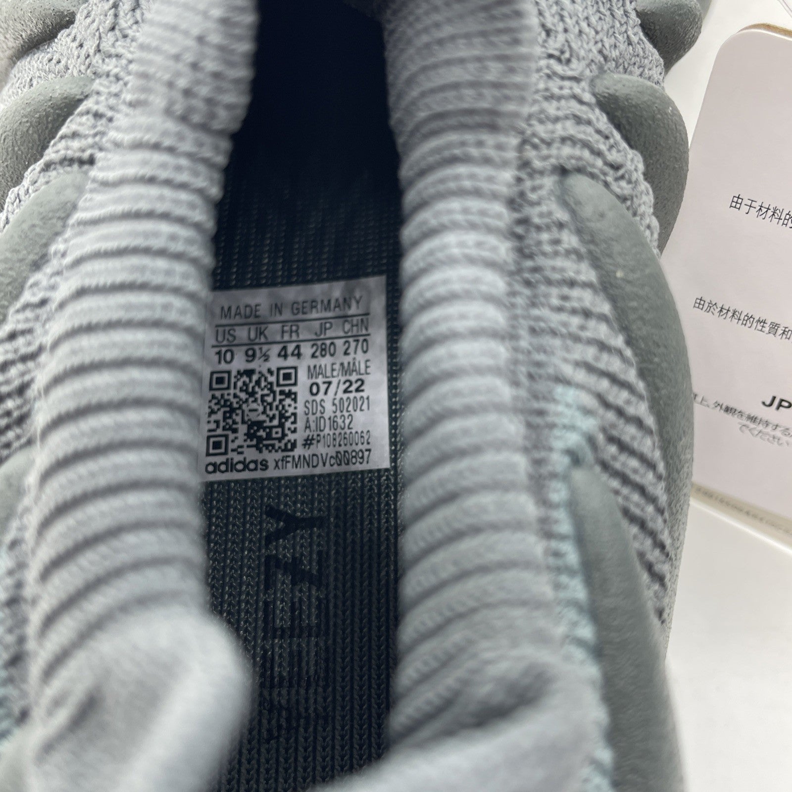 Size 10 - Adidas Yeezy 460 Stone Teal Grey Suede (ID1632)
