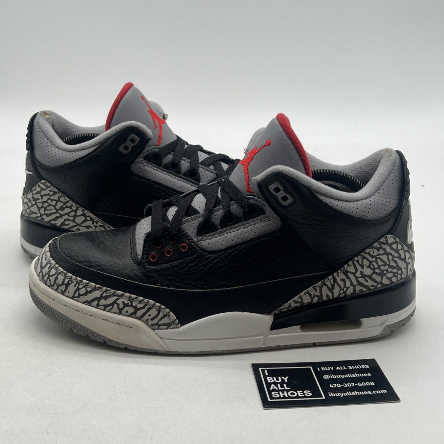 Size 10 - Air Jordan 3 Retro OG Mid Black Cement (854262-001)