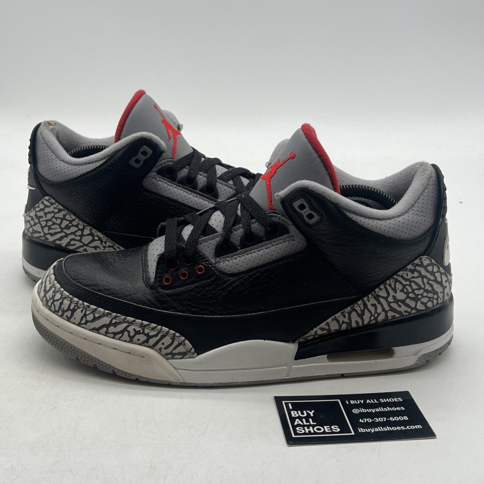 Size 10 - Air Jordan 3 Retro OG Mid Black Cement (854262-001)