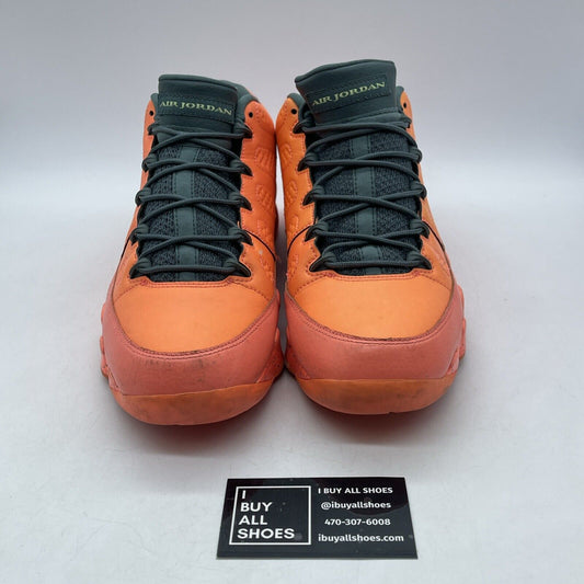 Size 11.5 - Air Jordan 9 Low Bright Mango Orange Grey Leather Suede (832822-805)