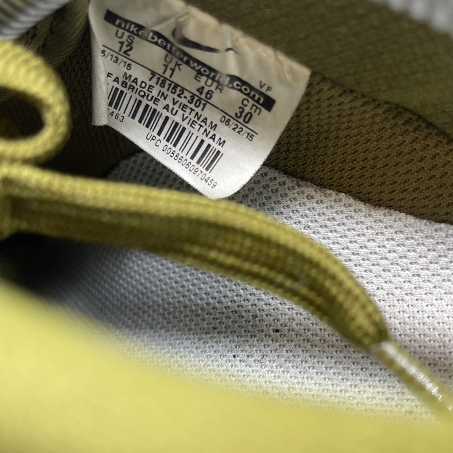 Size 12 - Nike Air Force 1 '07 LV8 Low Militia Green Leather (718152-301)