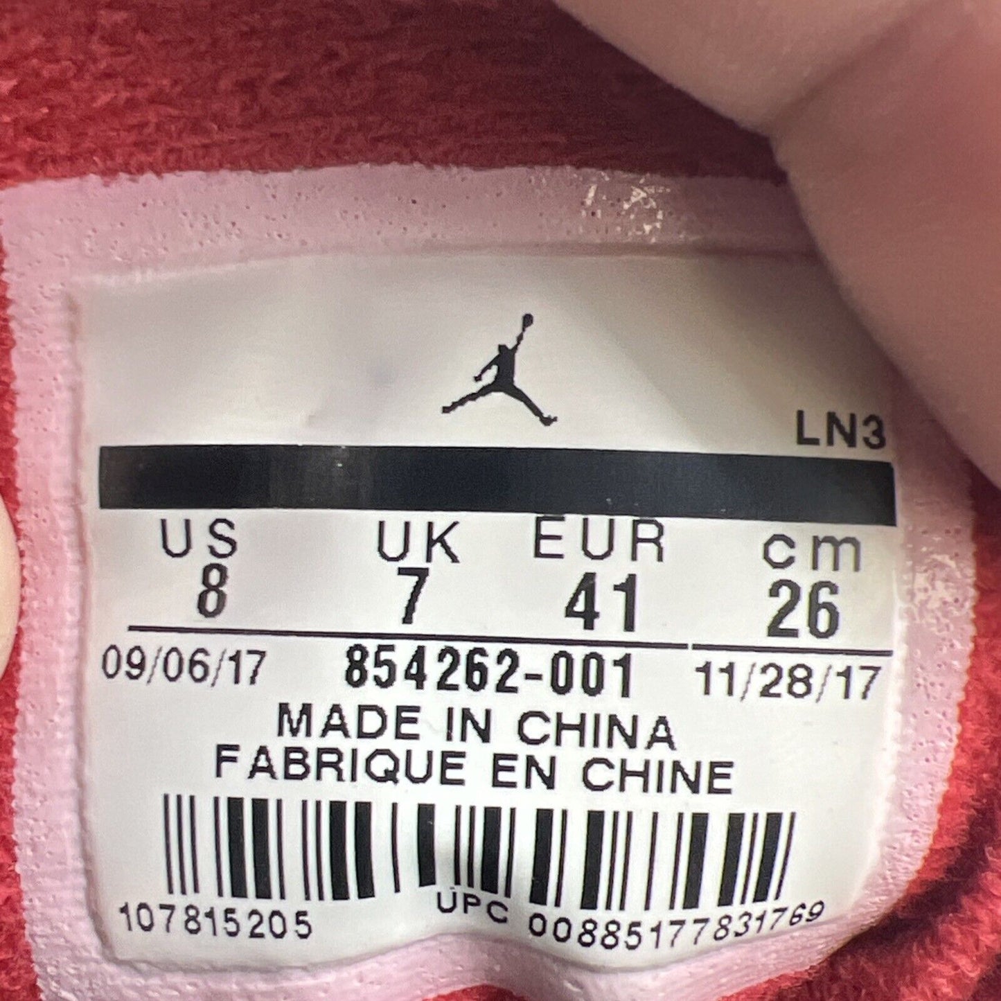 Size 8 - Air Jordan 3 Retro OG Mid Black Cement (854262-001)