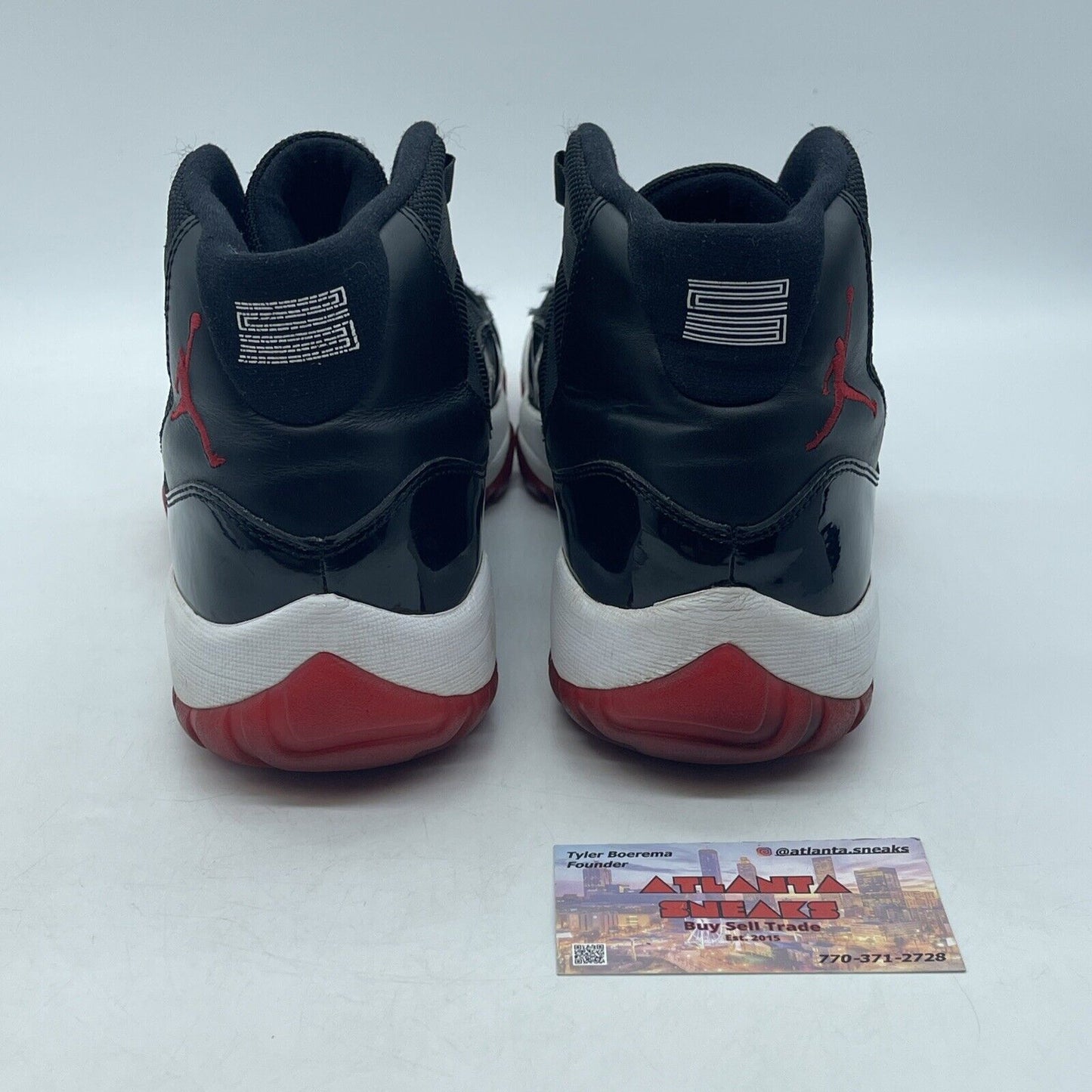 Size 10 - Jordan 11 Retro Bred 2012 Black Red White (378037-010)