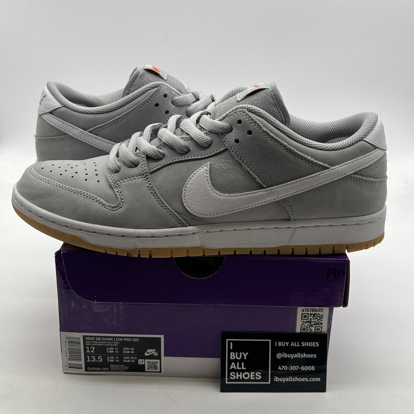 Size 12 - Nike SB Dunk Low Wolf Grey Gum (DV5464-001)