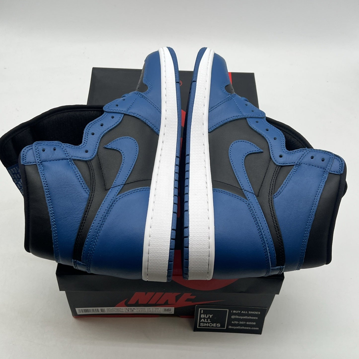 Size 13 - Air Jordan 1 Retro OG High Dark Marina Blue (555088-404)