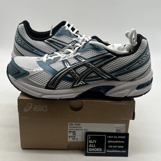 Size 10 - ASICS Gel 1130 White Restful Teal (1203A609-103)