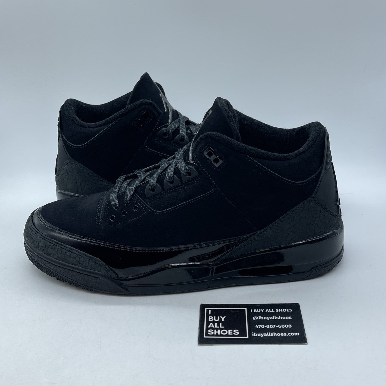 Size 13 - Air Jordan 3 Retro 2025 Black Cat Suede Leather (CT8532-001)