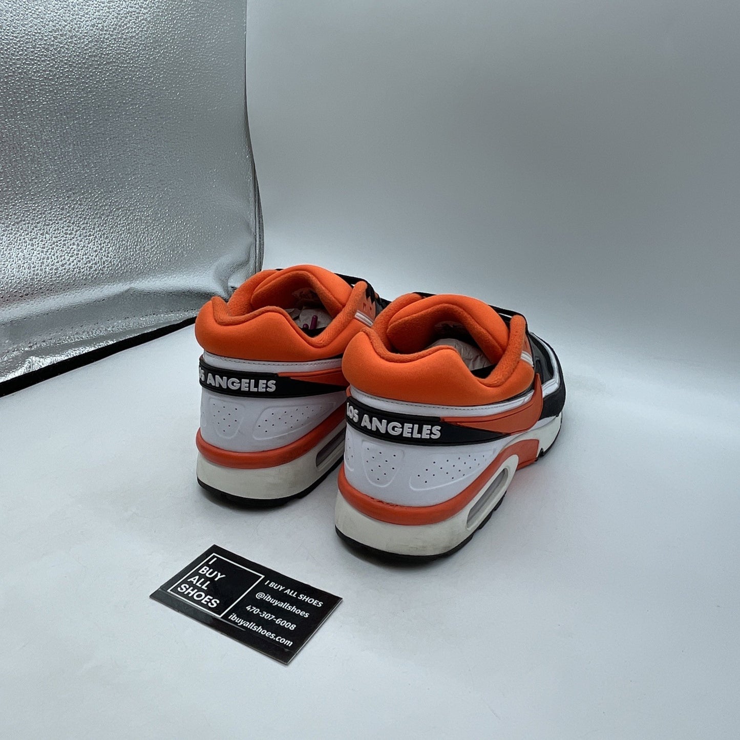Size 11.5 - Nike Air Max BW Los Angeles Black Orange Suede Leather (DM6444-001)