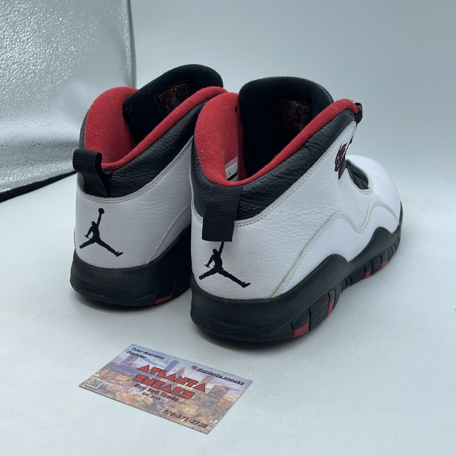 Size 10.5 - Air Jordan 10 Double Nickel White Black Leather (310805-102)