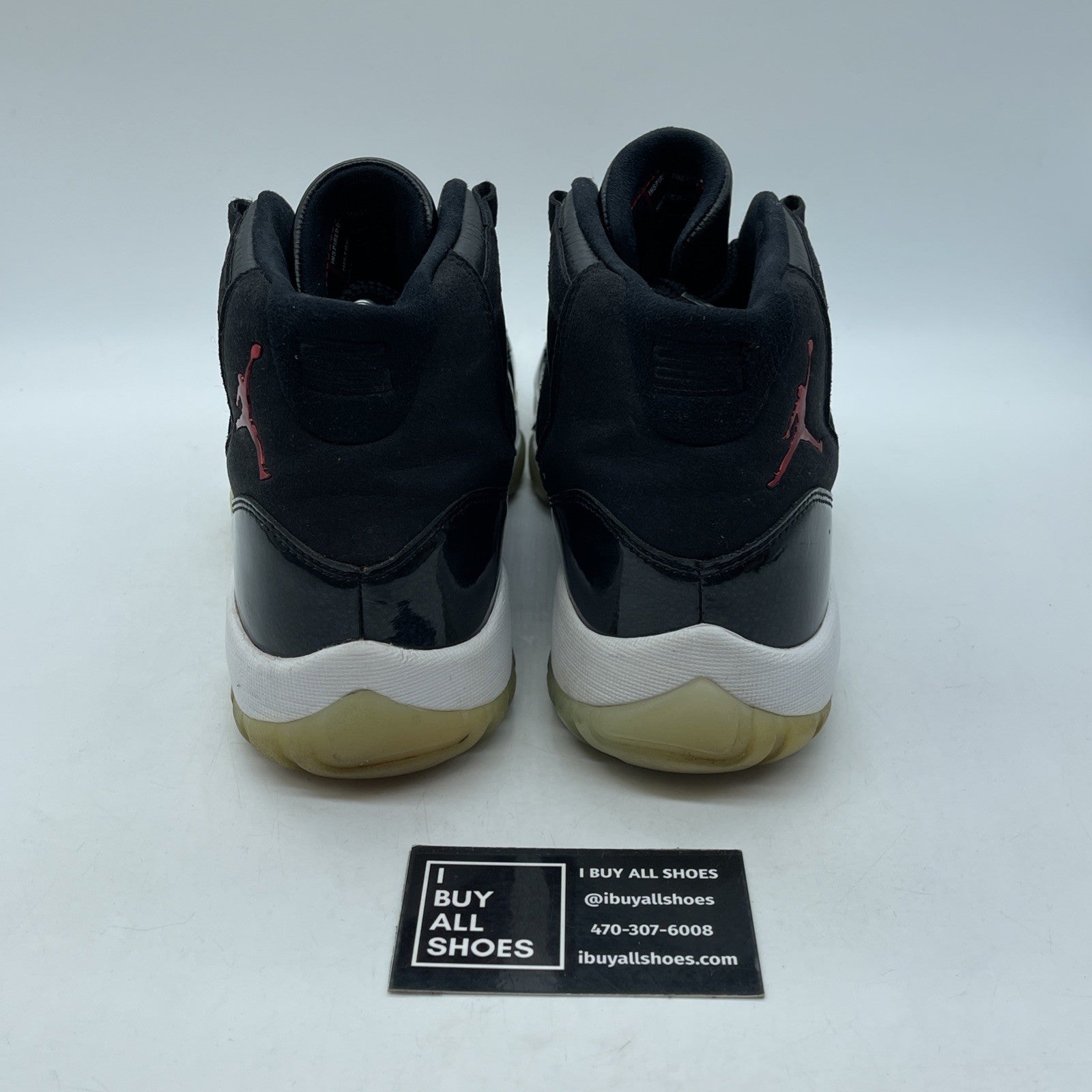 Size 9.5 - Jordan 11 Retro 72-10 2015 Black Leather Suede (378037-002)