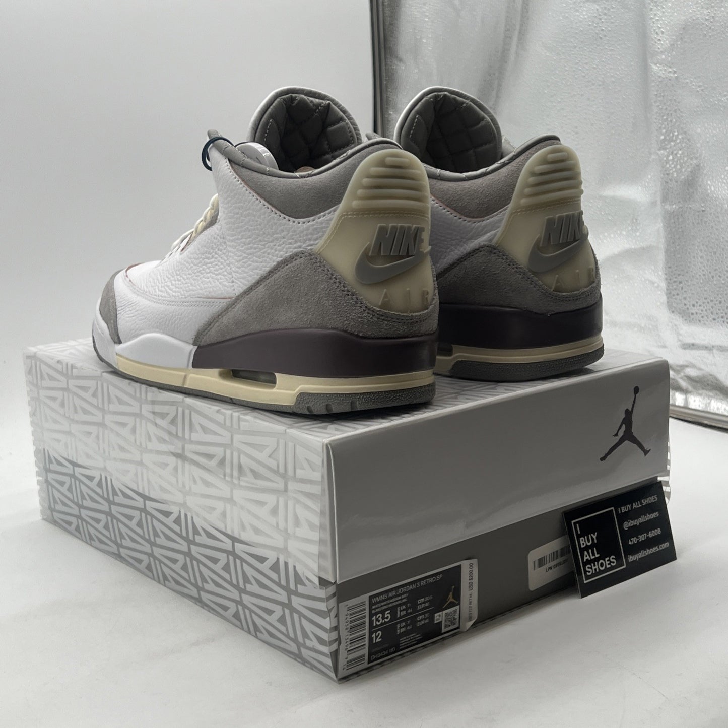 Size 13.5 - Jordan 3 Retro SP x A Ma Maniere Low Raised By Women W (DH3434-110)
