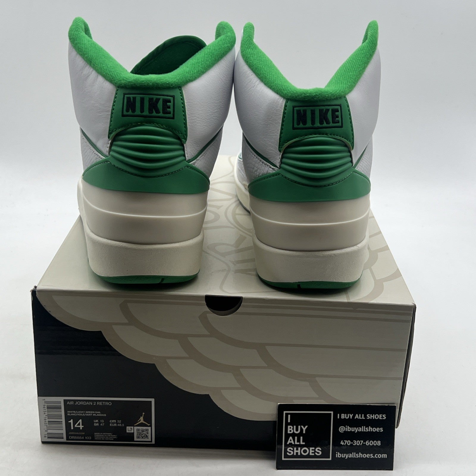 Size 14 - Air Jordan 2 Retro Lucky Green (DR8884-103)