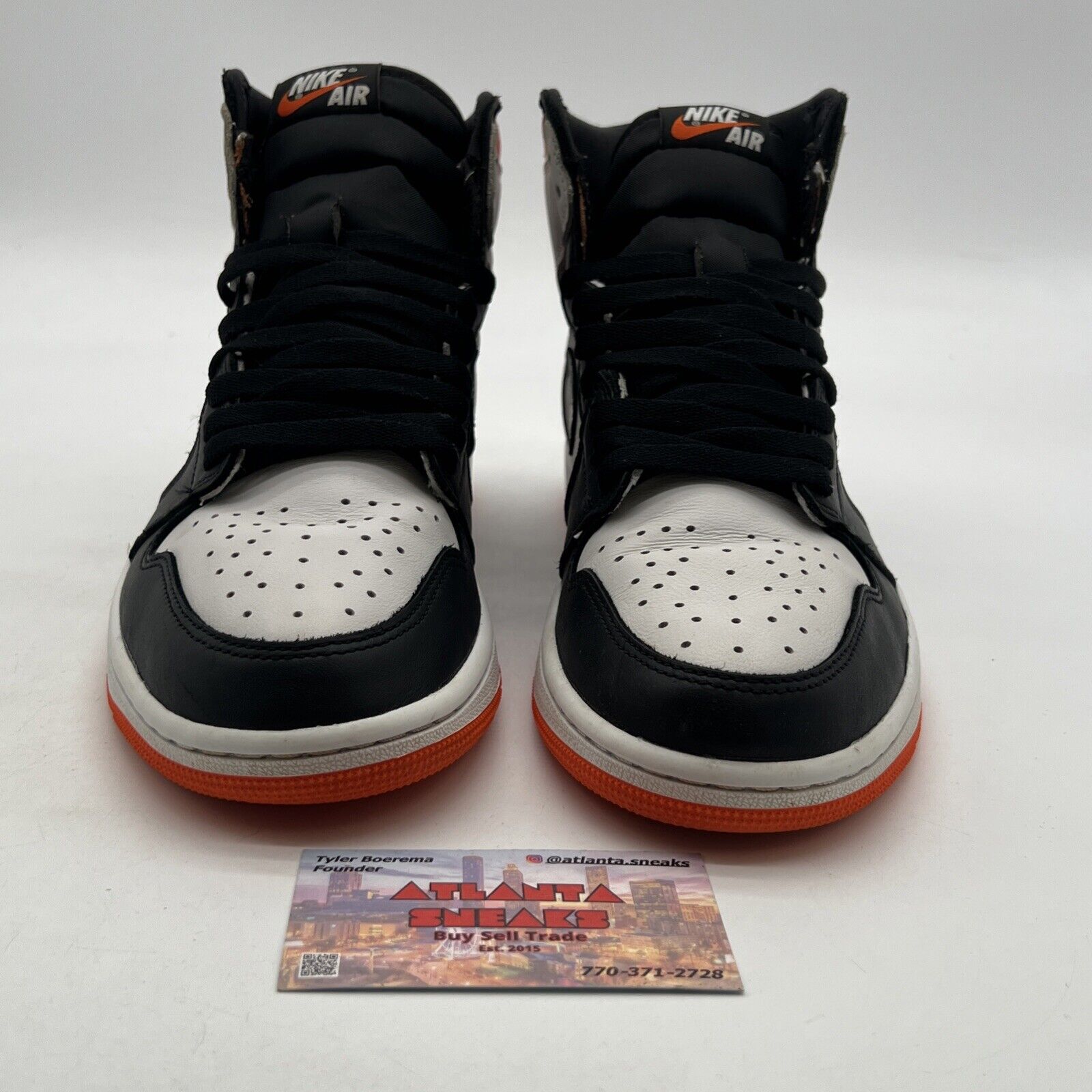 Size 9 - Air Jordan 1 Retro High Electro Orange (555088-180)