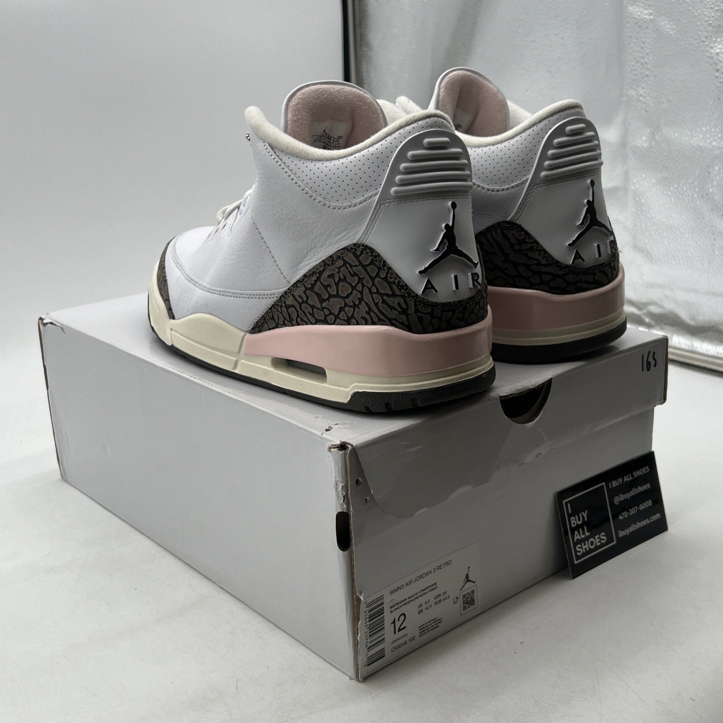 Size 12W - Air Jordan 3 Retro Neapolitan White Brown Pink (CK9246-102)
