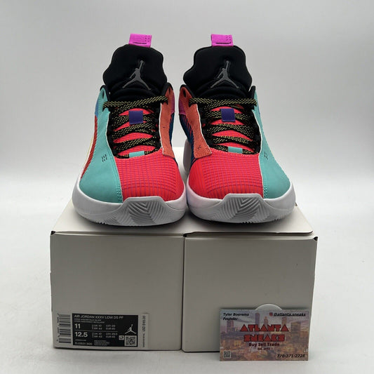 Size 11 - Air Jordan 35 DS PF Low Reflexology White Yellow Blue Red (DJ2831-300)