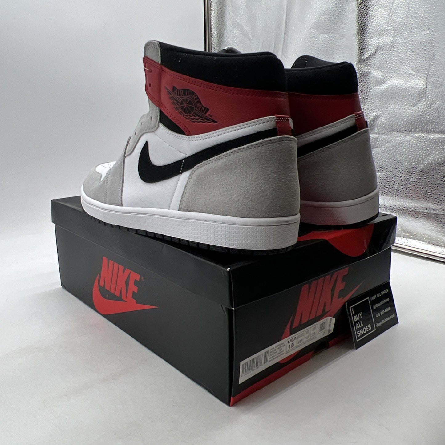 Size 15 - Air Jordan 1 Retro High OG Smoke Gray 2020 (555088-126)