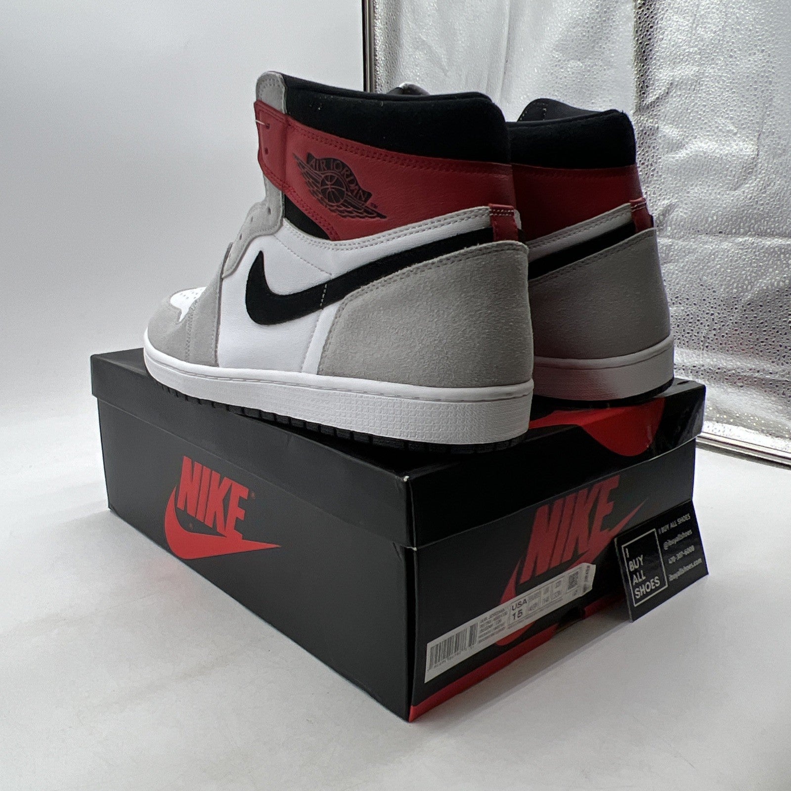 Size 15 - Air Jordan 1 Retro High OG Smoke Gray 2020 (555088-126)