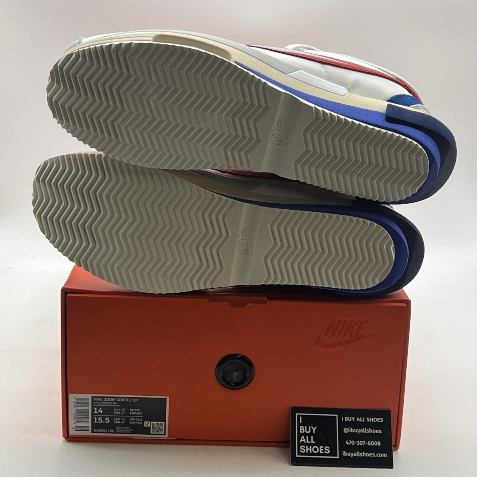 Size 14 - Nike sacai x Zoom Cortez SP OG (DQ0581-100)