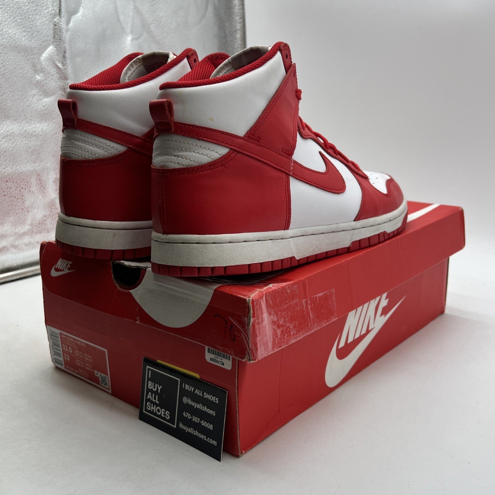 Size 11.5 - Nike Dunk High Championship Red (DD1399-106)