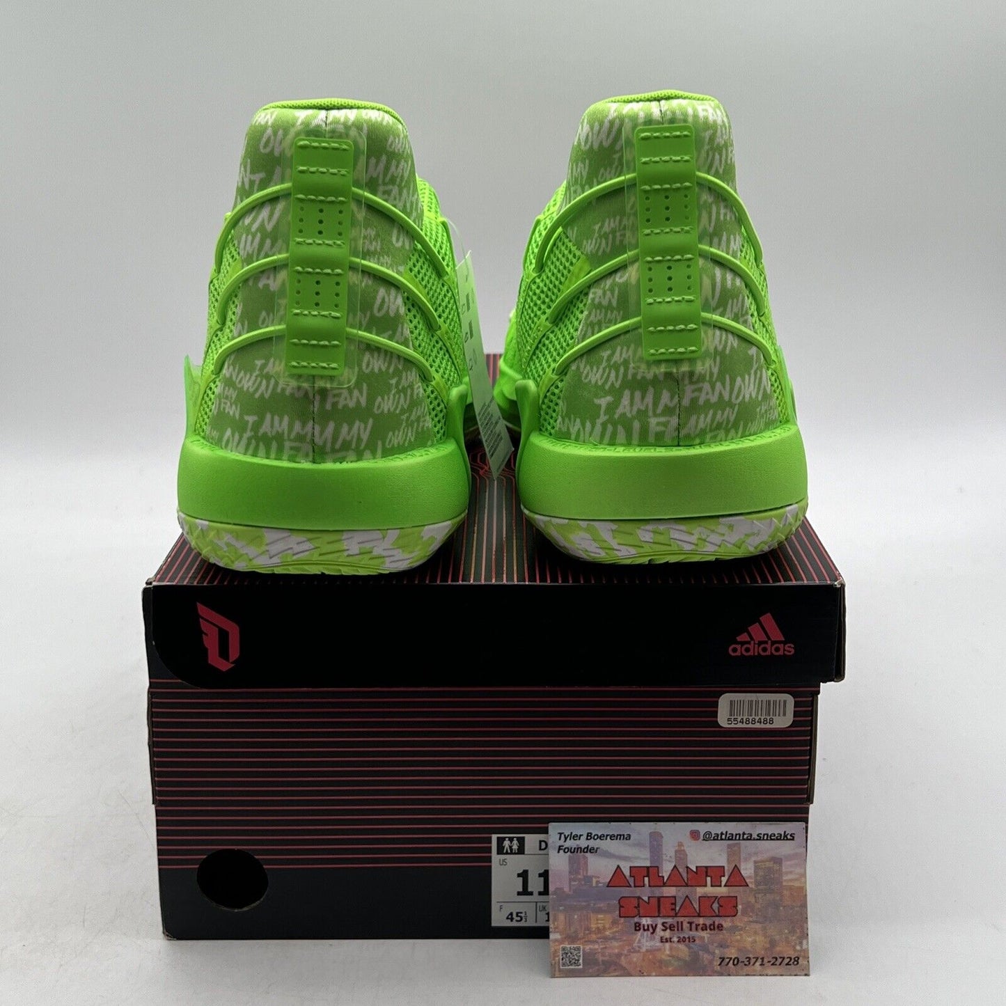 Size 11 - adidas Dame 7 I Am My Own Fan - Solar Green (FY0160)