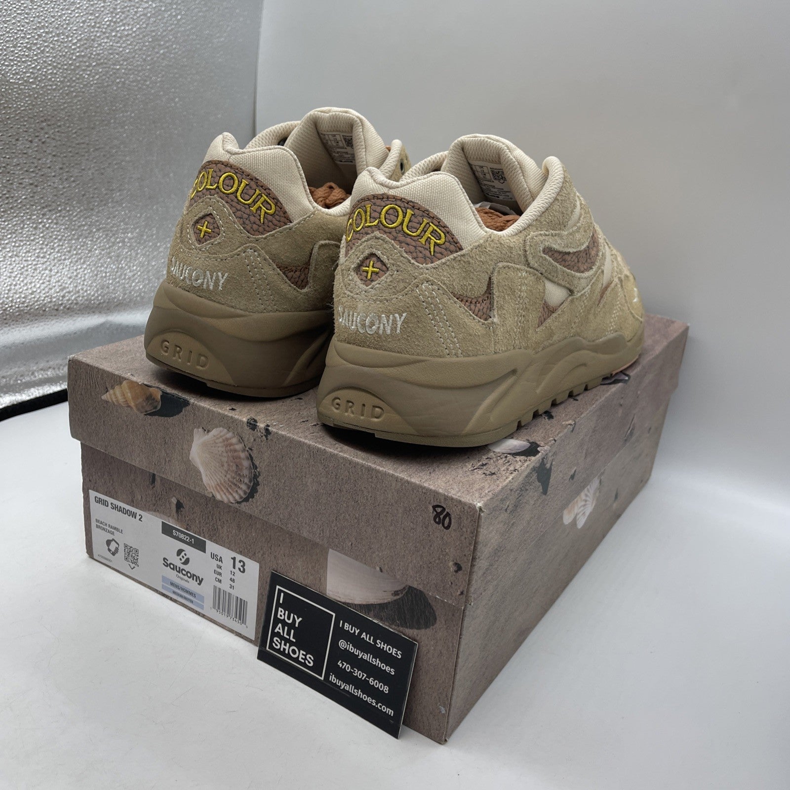 Size 13 - Saucony Colour Plus Companie x Grid Shadow 2 Beach Ramble (S70822-1)