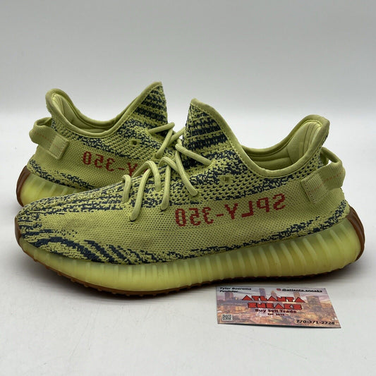 Size 9.5 - adidas Yeezy Boost 350 V2 Low Semi Frozen Yellow (B37572)