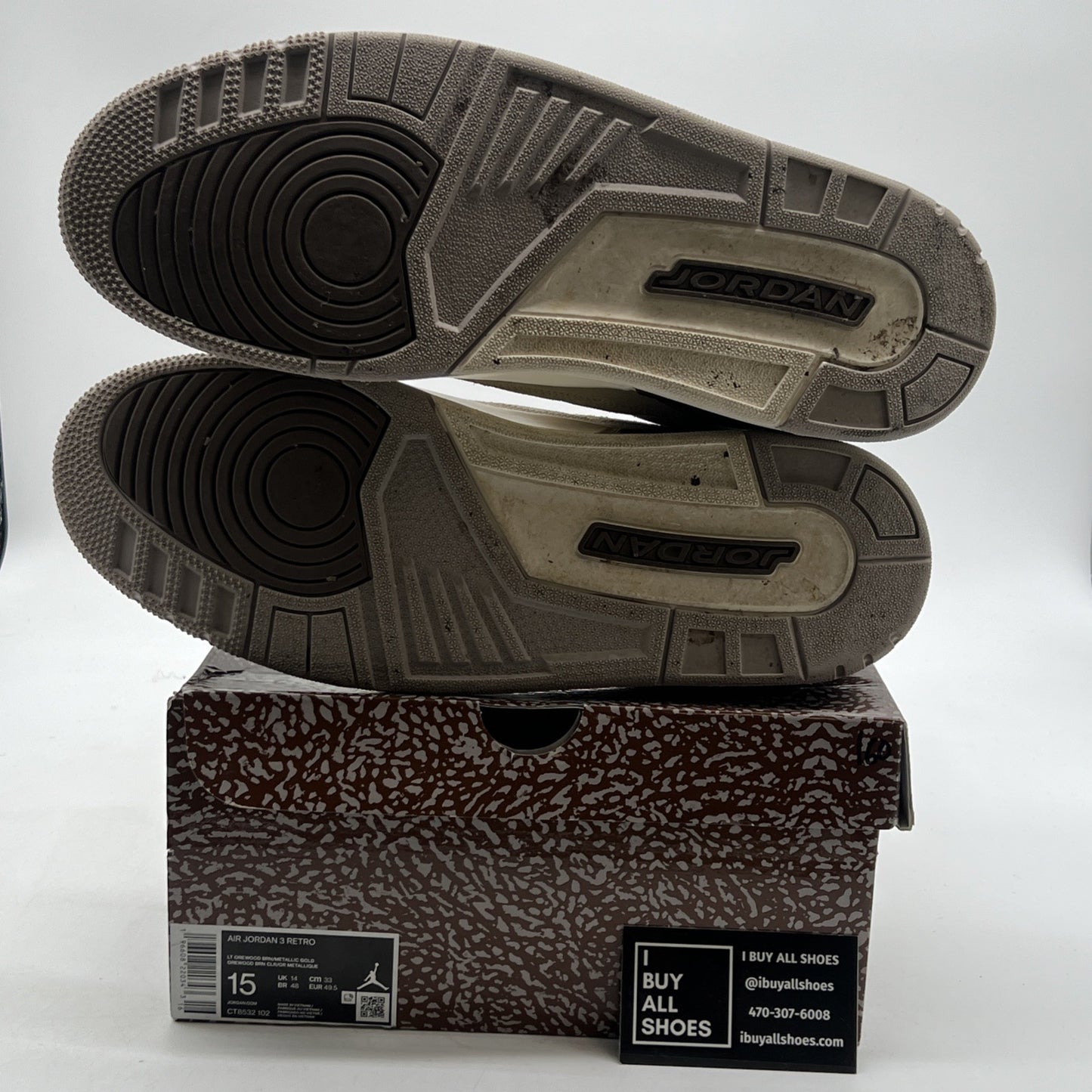 Size 15 - Air Jordan 3 Retro Low Palomino (CT8532-102)