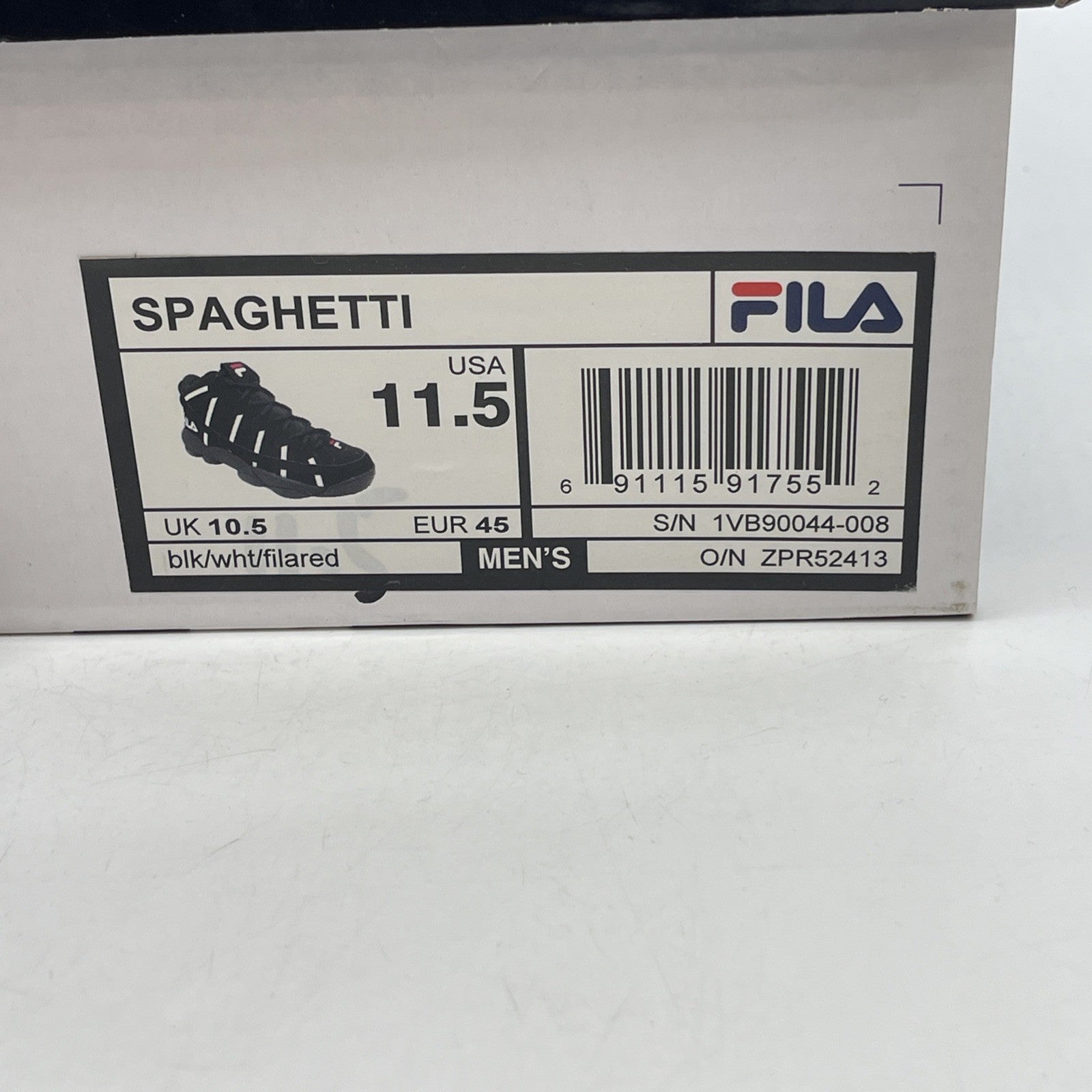 Size 11.5 - Fila Spaghetti White Stackhouse (1VB90045-008)