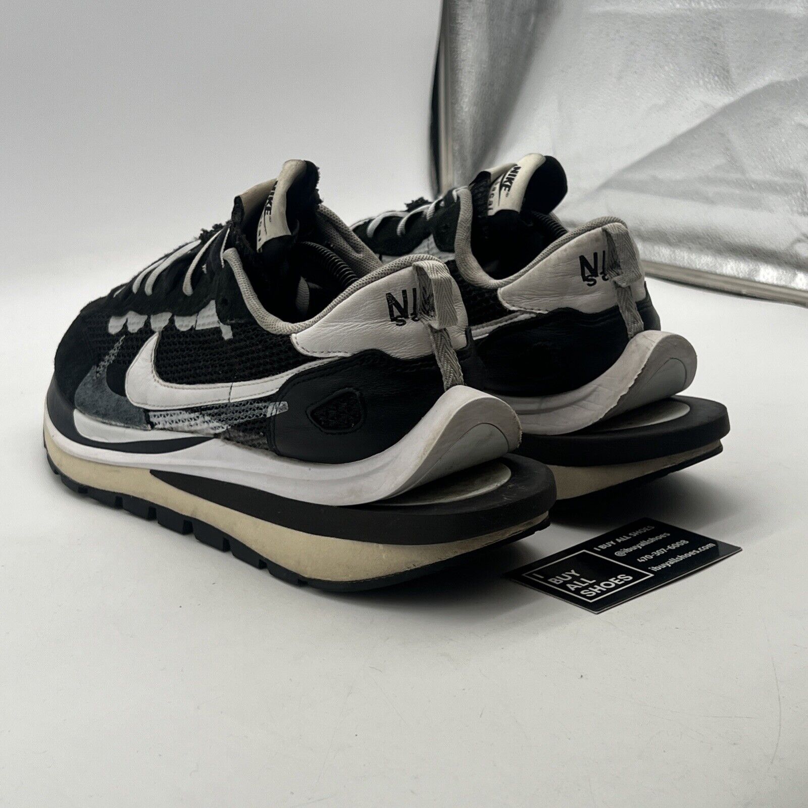 Size 12 - Nike sacai x VaporWaffle Black White (CV1363-001)
