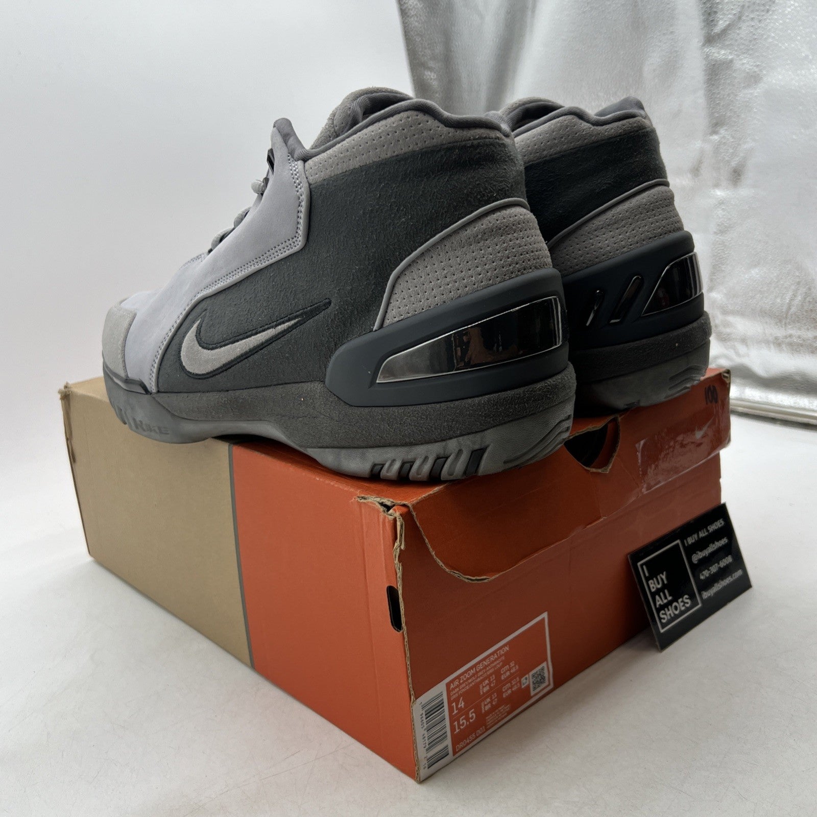 Size 14 - Nike Air Zoom Generation Retro Dark Grey (DR0455-001)