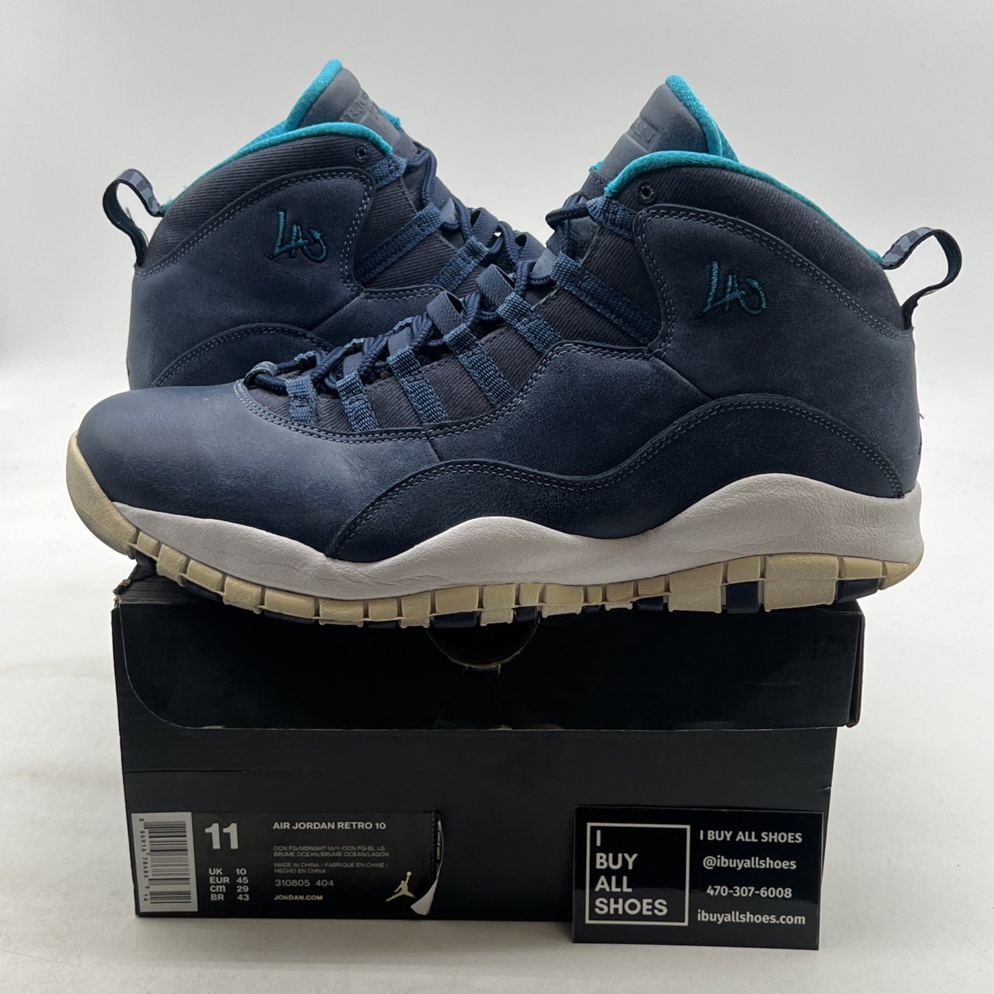 Size 11 - Air Jordan 10 Retro Los Angeles (310805-404)