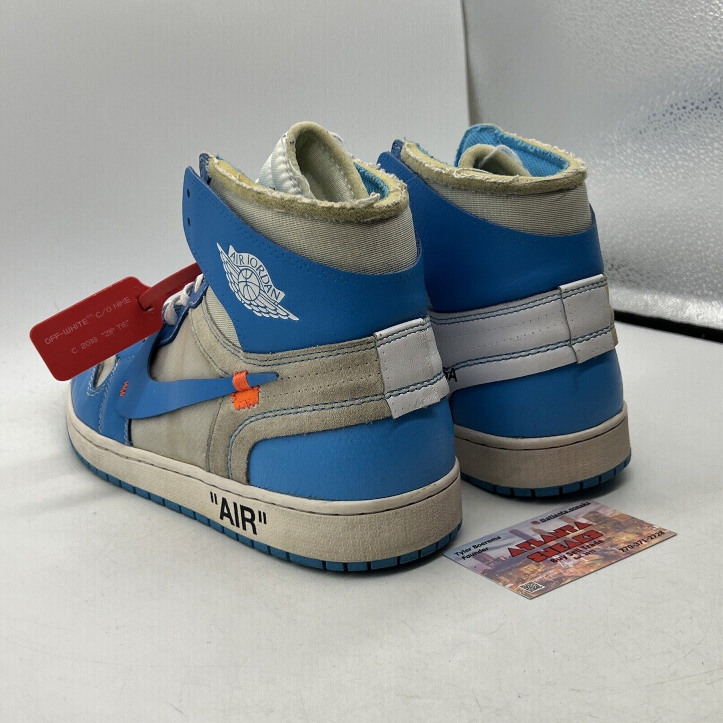 Size 12 - Jordan 1 Retro OG x Off-White High UNC Blue Leather (AQ0818-148)