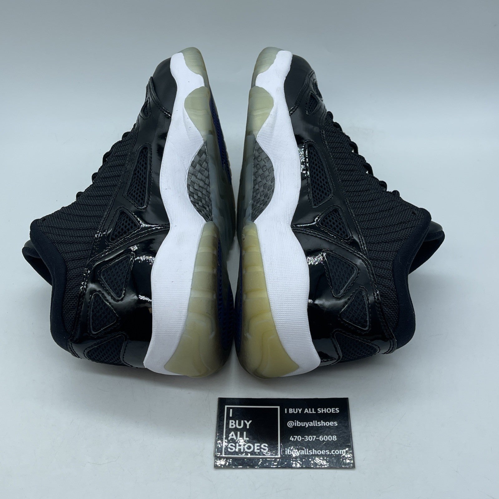 Size 10 - Air Jordan 11 Retro IE Low Space Jam Black Suede Leather (919712-041)