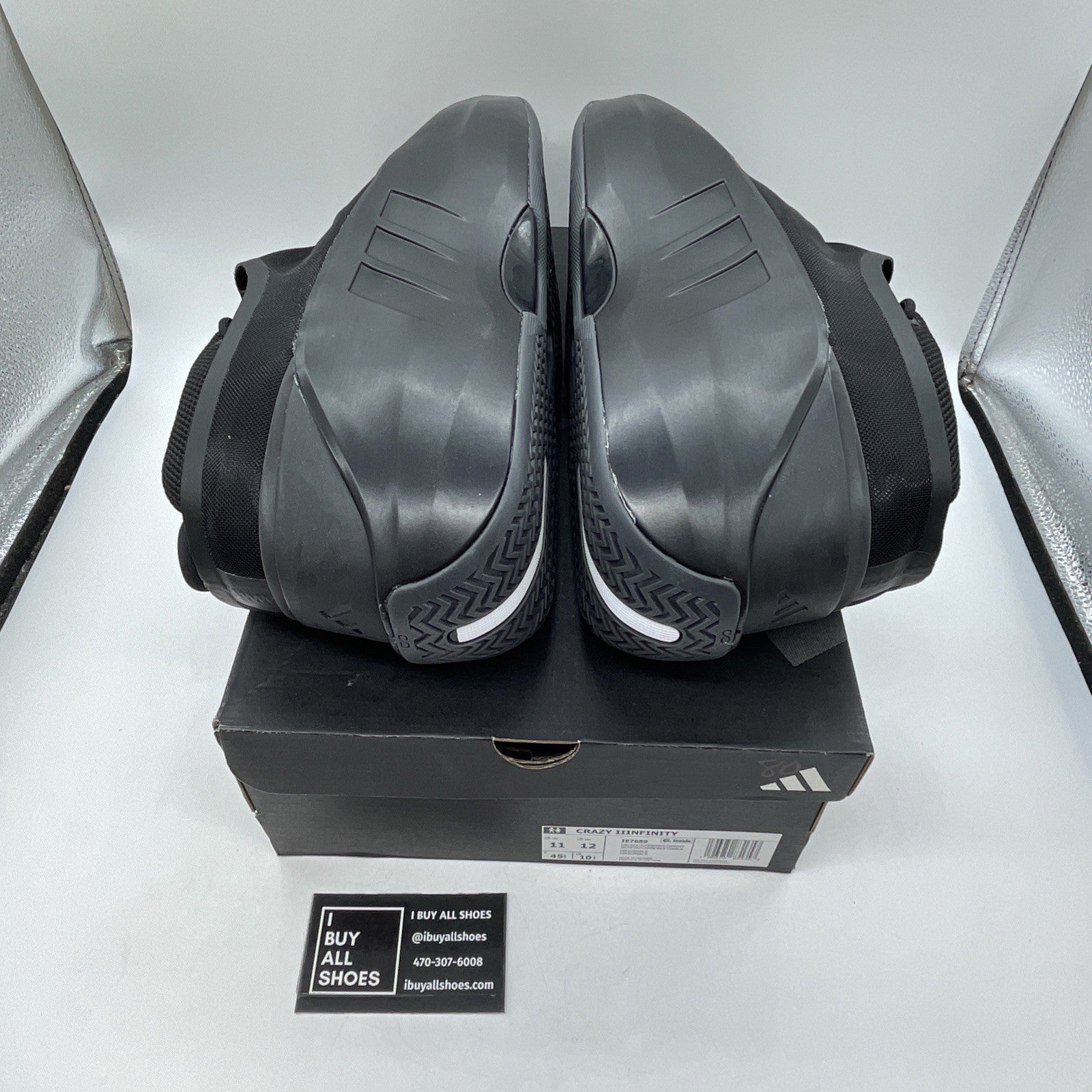 Size 11 - adidas Crazy IIInfinity Triple Black (IE7689)
