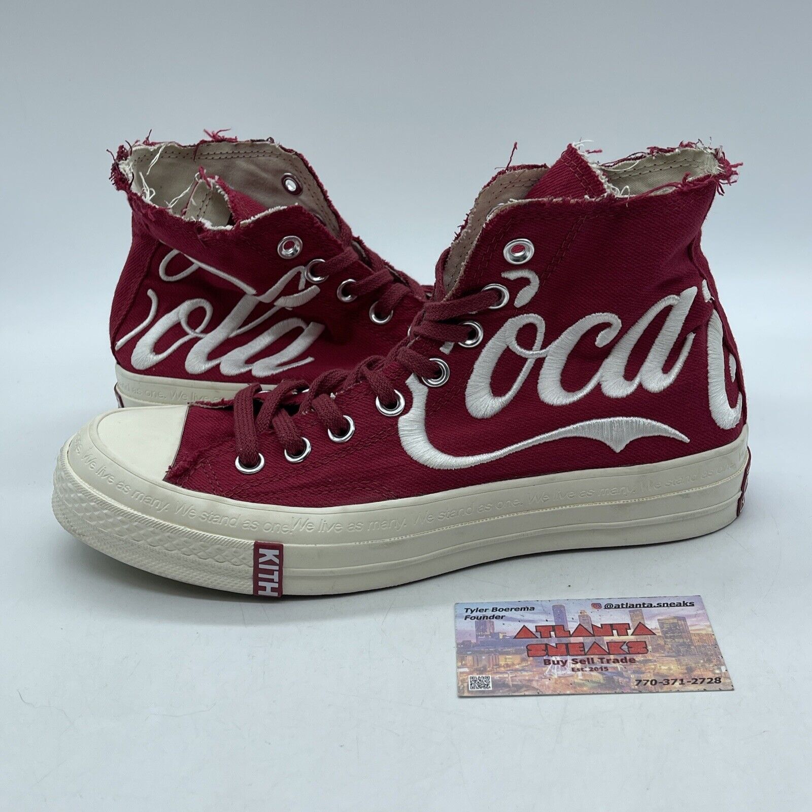 Size 7 - Converse Kith x Coca-Cola x Chuck 70 High America White Red (162989C)