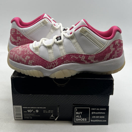 Size 10.5 - Air Jordan 11 Retro Low Pink Snakeskin W (AH7860-106)