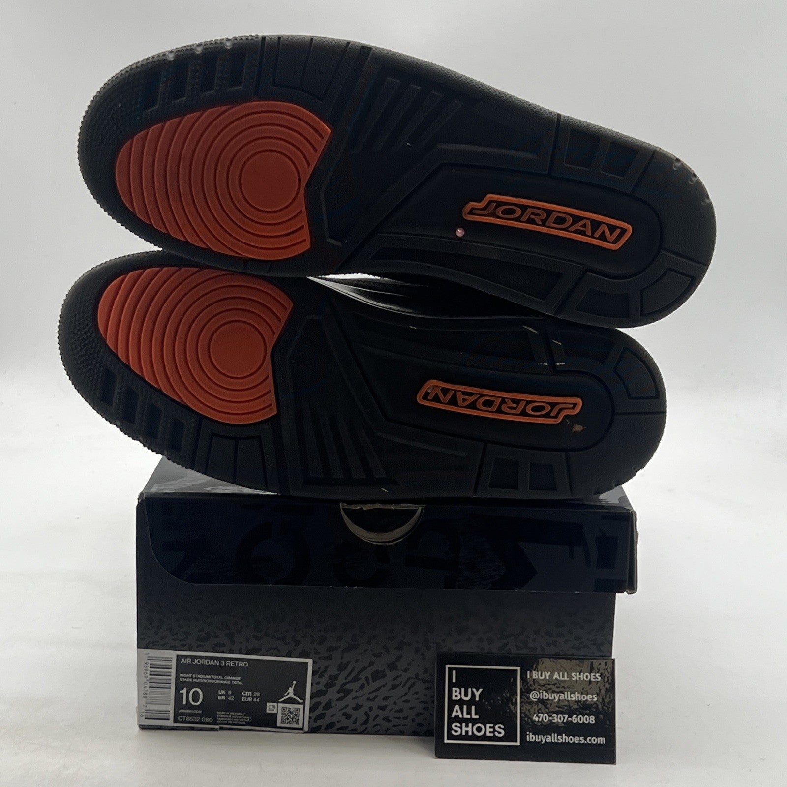 Size 10 - Air Jordan 3 Retro 2023 Mid Fear (CT8532-080)