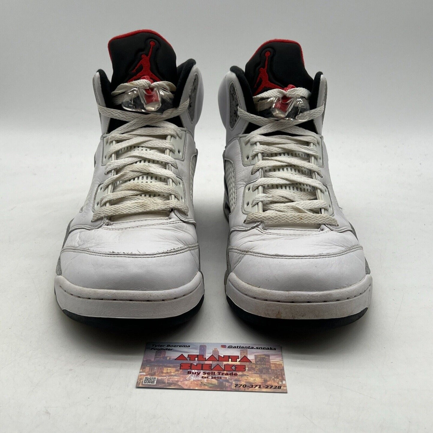 Size 12 - Air Jordan 5 Retro White Cement (136027-104)