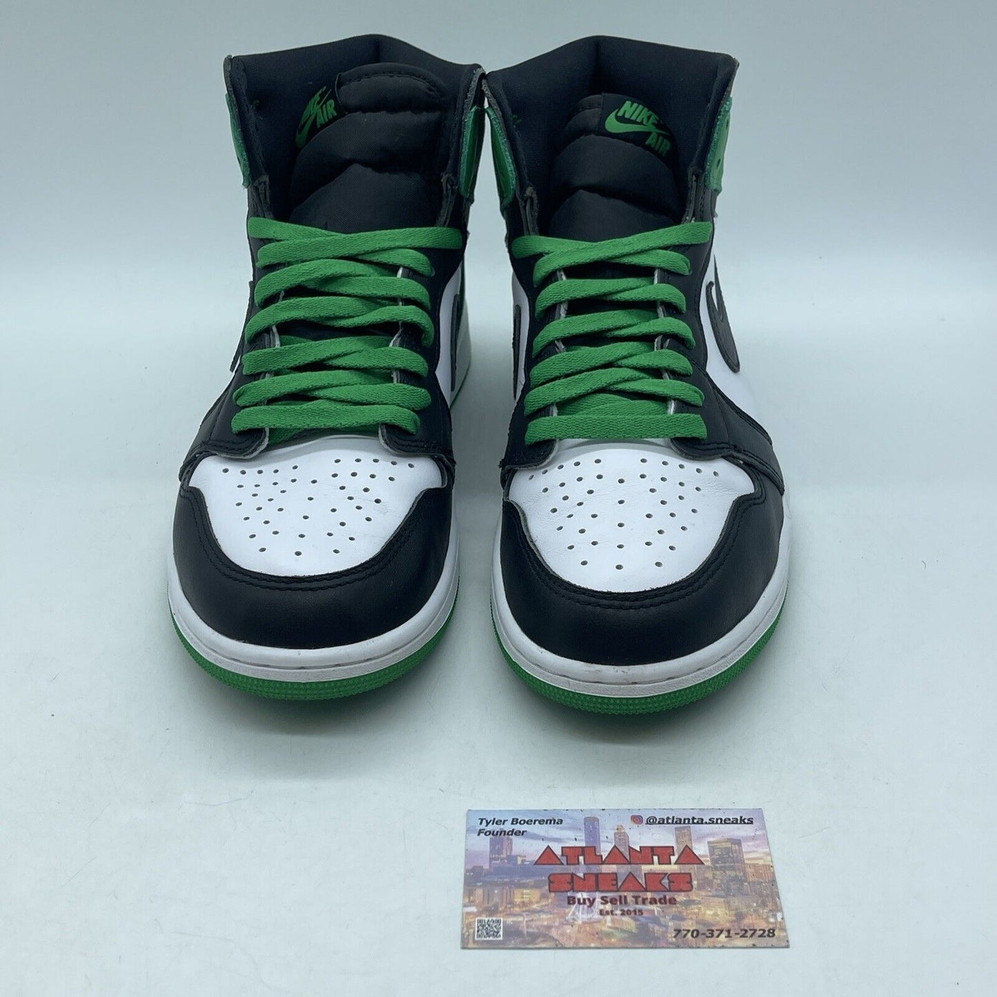 Size 10 - Air Jordan 1 Retro OG High Lucky Green Black White (DZ5485-031)