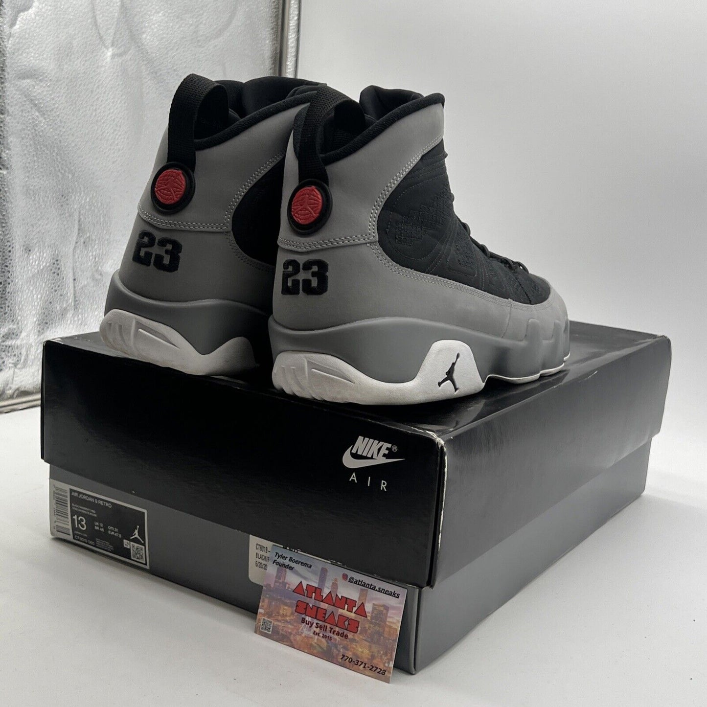 Size 13 - Air Jordan 9 Retro Particle Gray 2022 (CT8019-060)