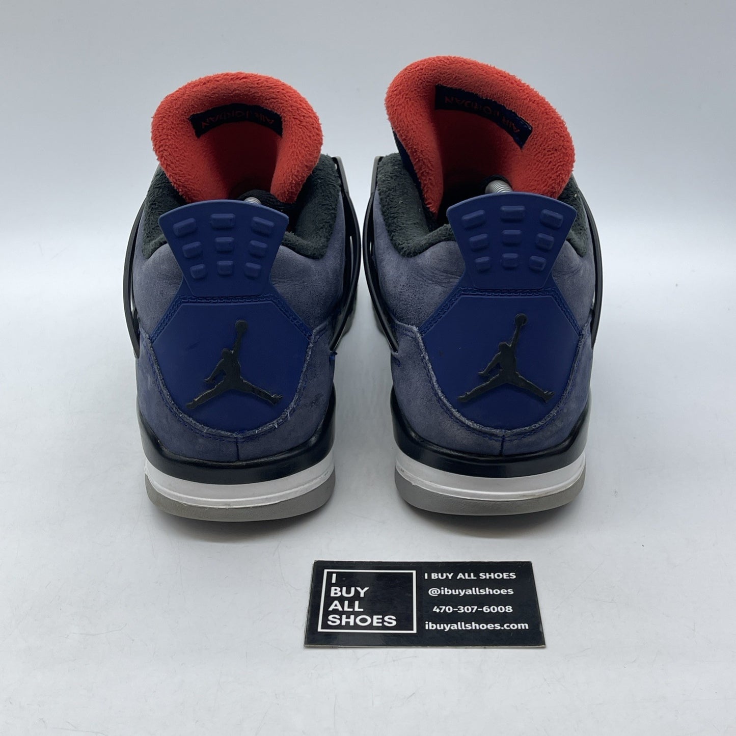 Size 10.5 - Jordan 4 Winter Loyal Blue 2019 Black Suede (CQ9597-401)