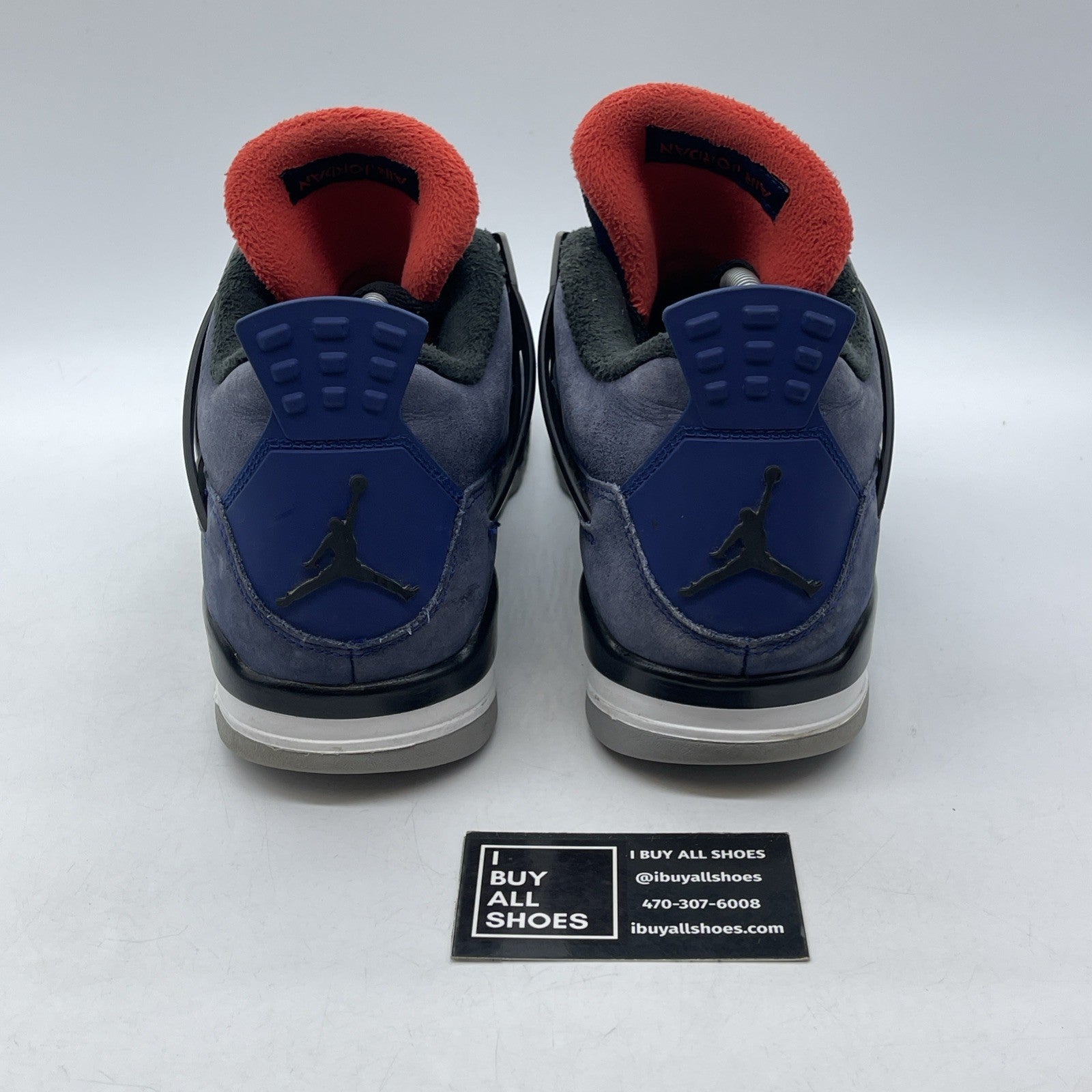 Size 10.5 - Jordan 4 Winter Loyal Blue 2019 Black Suede (CQ9597-401)