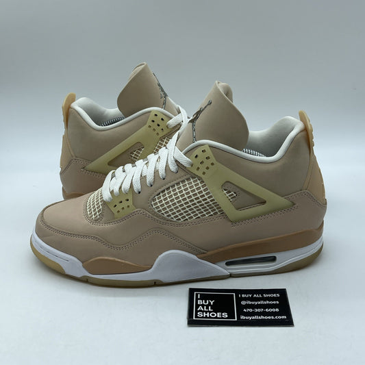 Size 11.5W - Air Jordan 4 Retro Shimmer Pink Silver Suede Leather (DJ0675-200)