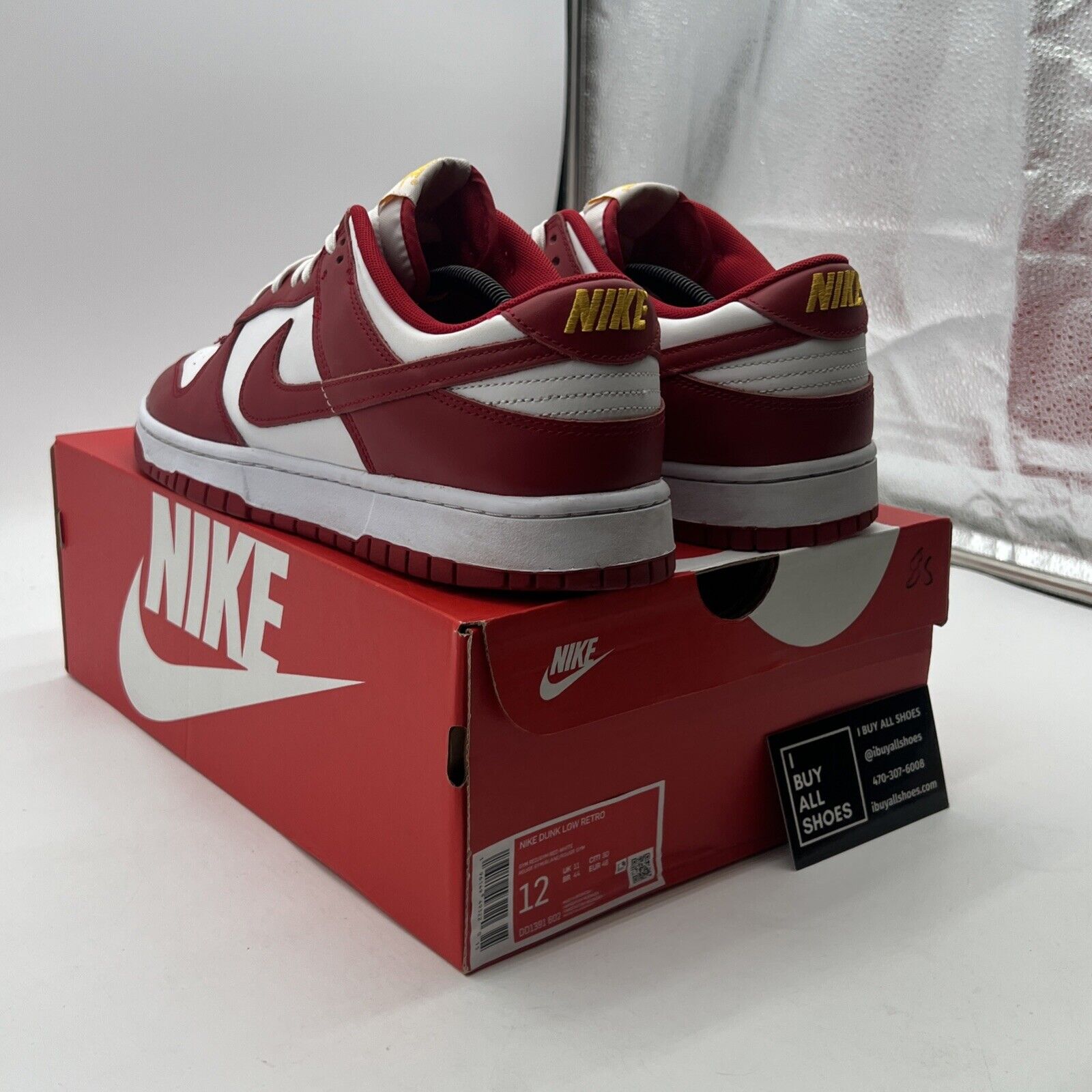 Size 12 - Nike Dunk Low Gym Red (DD1391-602)