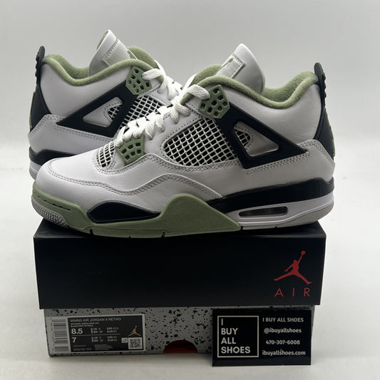 Size 8.5 - Air Jordan 4 Retro Mid Seafoam W (AQ9129-103)